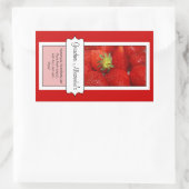 Gepersonaliseerd inblikpot label, aangepaste aardb rechthoekige sticker (Tas)