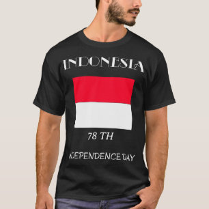 Gepersonaliseerd Indonesia Independence Day T-shir T-shirt