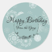 Gepersonaliseerd ingewikkeld cadeau label (Voorkant)