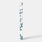 Gepersonaliseerd Initiaal Blauw blad Waterverf Pat Case-Mate iPhone Case (Achterkant / Links)