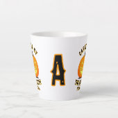 Gepersonaliseerd Initiaal door de Schepper Latte Mok (Voorkant)
