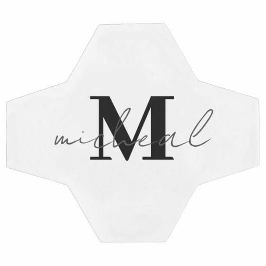 Gepersonaliseerd Initiaal en Naam Monogram Voetbal (Enkel)