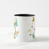 GEPERSONALISEERD INITIAAL LUXE GOUDEN RETRO  TINT MOK (Midden)