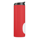 Gepersonaliseerd Initiaal Monogram Modern Eenvoudi Thermosbeker (Gedraaid links)