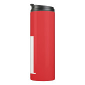 Gepersonaliseerd Initiaal Monogram Modern Eenvoudi Thermosbeker (Geroteerd rechts)