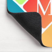 Gepersonaliseerd Initiaal Mousepad Muismat (Hoek)