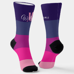 Gepersonaliseerd Initialen Monogram voor Zonsonder Sokken