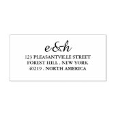 Gepersonaliseerd Initialen retouradres Zelfinktende Stempel (Design)