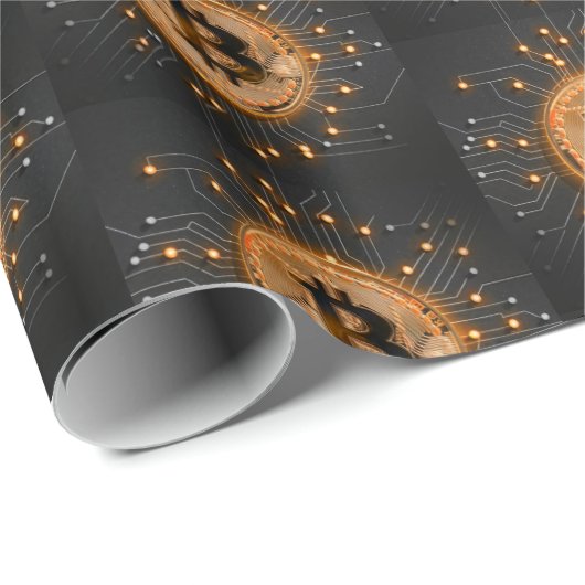 Gepersonaliseerd inpakpapier voor handelaren, Bitc (Rol Hoek)