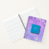 Gepersonaliseerd Iridescent Patroon Notitieboek (Binnen)