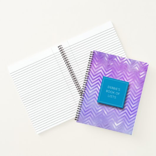 Gepersonaliseerd Iridescent Patroon Notitieboek (Binnen)
