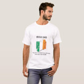 Gepersonaliseerd IRISH DAD sterk moedig T-shirt (Voorkant volledig)
