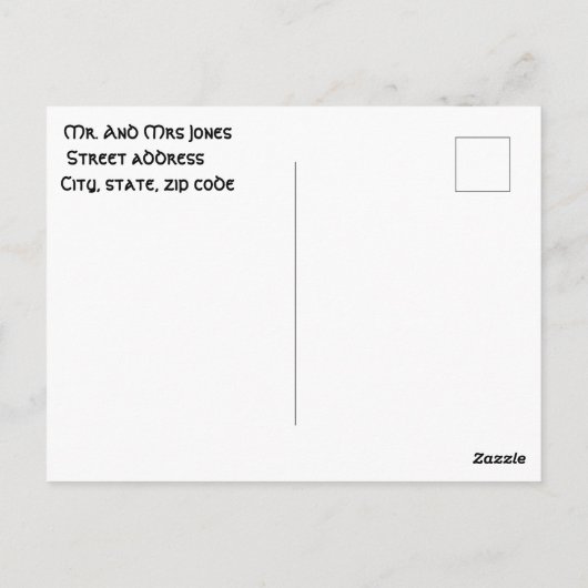 Gepersonaliseerd Ja Ik rij een stok, Halloween hek Briefkaart (Achterkant)