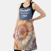 Gepersonaliseerd jaar Hippie All-Over Print Schort (Insitu)