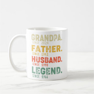 Gepersonaliseerd Jaar Opa Vader Echtgenoot Legende Koffiemok