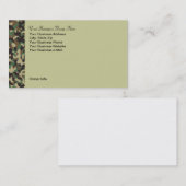 Gepersonaliseerd jachtthema Camo Visitekaartje (Voorkant / Achterkant)