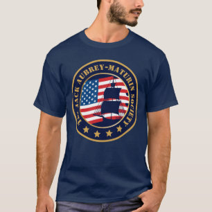 Gepersonaliseerd Jack Aubrey-Maturin Naval History T-shirt