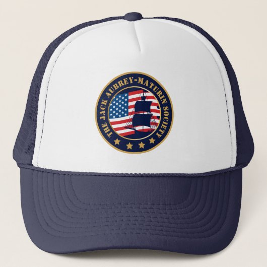 Gepersonaliseerd Jack Aubrey-Maturin Naval History Trucker Pet (Voorkant)