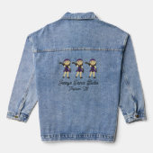 Gepersonaliseerd Jazz Dancer Dance School Studio T Denim Jacket (Achterkant)