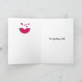 Gepersonaliseerd, je bent een in een meloen valent kaart (Binnen)