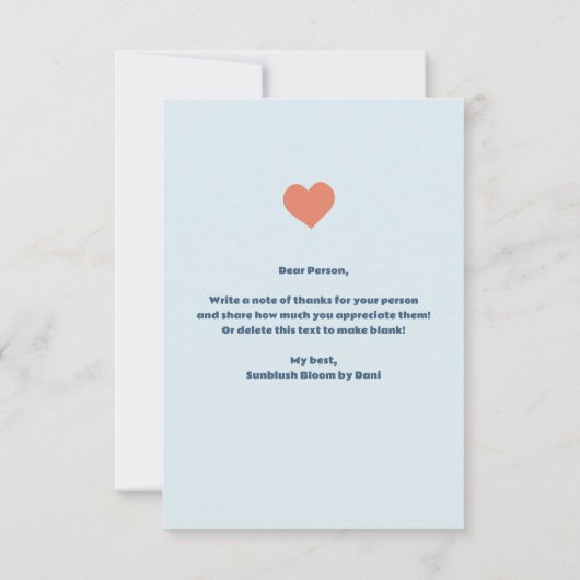 Gepersonaliseerd Je bent een Lifesaver Dankbaarhei Bedankkaart (Achterkant)