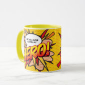 Gepersonaliseerd Je bent mijn HERO Comic Book Pop  Mok (Voorkant links)