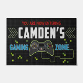 Gepersonaliseerd Je betreedt nu mijn game zone Deurmat (Voorkant)
