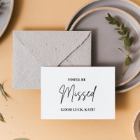 Gepersonaliseerd Je wordt gemist | Nieuwe taak goe