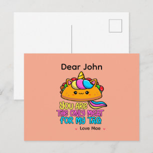Gepersonaliseerd Jij Bent Het Enige Vlees Voor Mij Briefkaart
