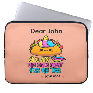 Gepersonaliseerd Jij Bent Het Enige Vlees Voor Mij Laptop Sleeve