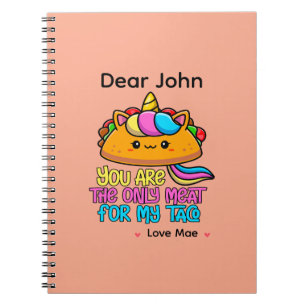 Gepersonaliseerd Jij Bent Het Enige Vlees Voor Mij Notitieboek