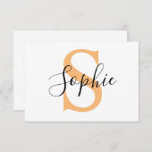 Gepersonaliseerd Jouw naam, aangepaste naam, Birth Bedankkaart (Voorkant / Achterkant)