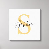 Gepersonaliseerd Jouw naam, aangepaste naam, Birth Canvas Afdruk (Voorkant)