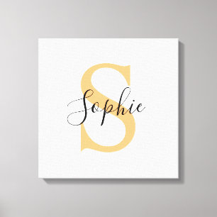 Gepersonaliseerd Jouw naam, aangepaste naam, Birth Canvas Afdruk