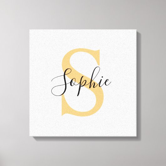 Gepersonaliseerd Jouw naam, aangepaste naam, Birth Canvas Afdruk (Voorkant)