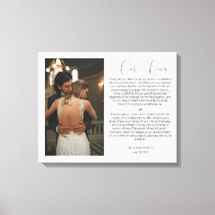 Gepersonaliseerd Jubileum Foto's en Woten Canvas Afdruk