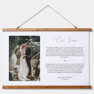 Gepersonaliseerd Jubileum Foto's en Woten Hangend Wandkleed