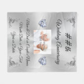 Gepersonaliseerd Jubileum Geschenken per jaar Jubi Fleece Deken (Voorkant (Horizontaal))