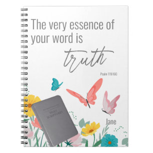Gepersonaliseerd JW 2023-jaartekst Psalm 119:160-l Notitieboek