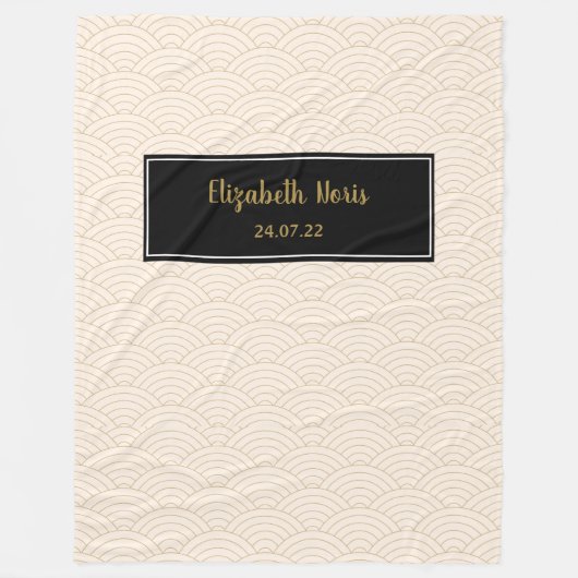 Gepersonaliseerd JW Baptism Gifts Fleece Deken (Voorkant)