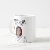 Gepersonaliseerd Kamala Harris Koffiemok (Voorkant links)