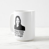 Gepersonaliseerd Kamala Harris Koffiemok (Voorkant links)