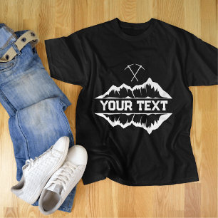 Gepersonaliseerd kamp, Bergen reis, Wandelliefhebb T-shirt