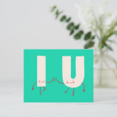 Gepersonaliseerd - Karakter Verbindingen Briefkaart (Staand voorkant)