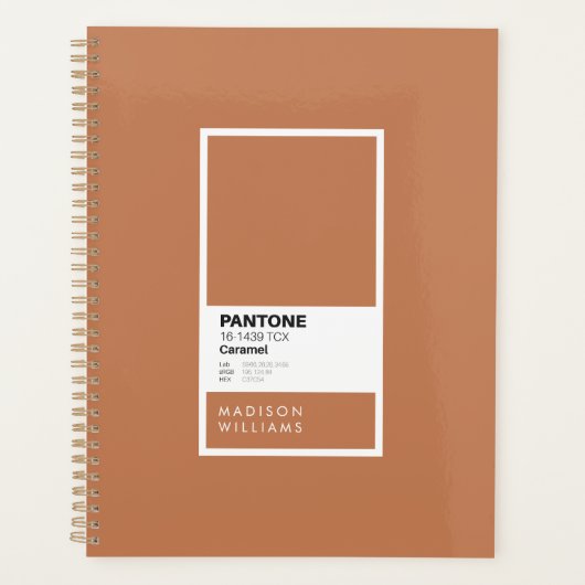 Gepersonaliseerd karamel Notitieboek | Aangepaste (Voorkant)