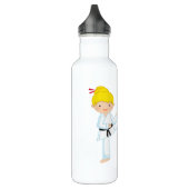Gepersonaliseerd Karate Girl Waterfles (Links)