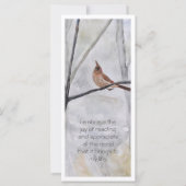 Gepersonaliseerd kardinaal reus Bladwijzer (Achterkant)