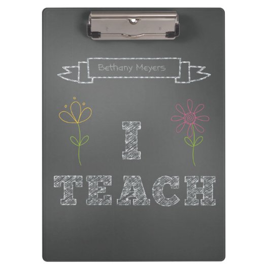 Gepersonaliseerd karton I-kleurklembord Klembord (Voorkant)