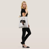 Gepersonaliseerd kat kat kat Canvas tas (Op model)