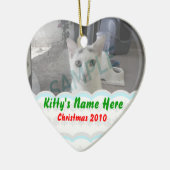 Gepersonaliseerd Kat Ornament (Links)